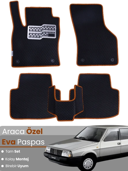 TOFAŞ DOĞAN (1986-2001) Uyumlu EVA Paspas Tam Set–Oto Paspas,Araca Özel,Kolay Montaj ürün görseli 1