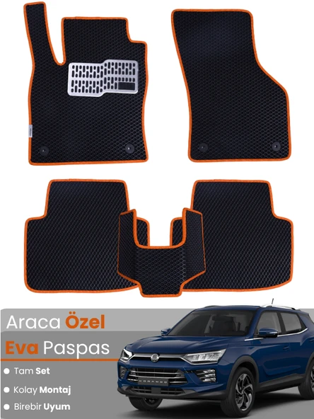 SSANGYONG KORANDO (2019-2024) Uyumlu EVA Paspas Tam Set–Oto Paspas,Araca Özel,Kolay Montaj ürün görseli 1