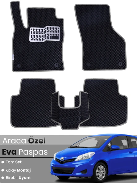 TOYOTA AURİS (2013-2015) Uyumlu EVA Paspas Tam Set–Oto Paspas,Araca Özel,Kolay Montaj ürün görseli 1