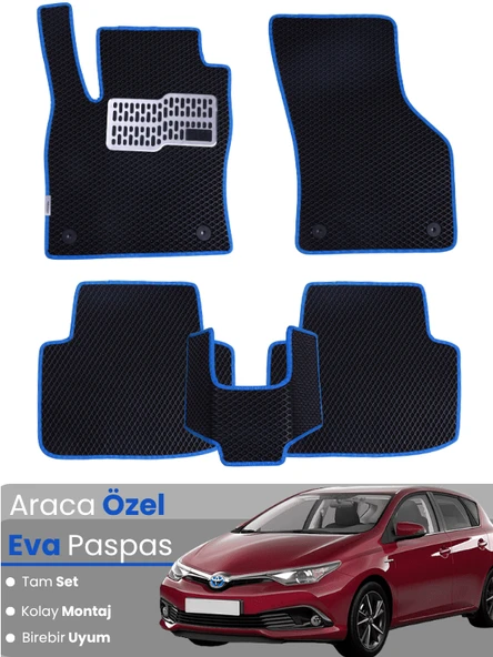 TOYOTA AURİS (2015-2020) Uyumlu EVA Paspas Tam Set–Oto Paspas,Araca Özel,Kolay Montaj ürün görseli 1