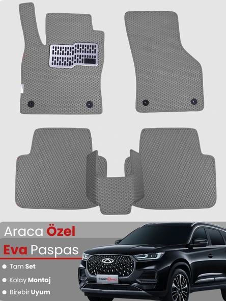Chery Tiggo 8 Pro EVA Paspas Tam Set – Birebir Uyum,Araca Özel Tasarım,Su Geçirmez,Kolay Montaj ürün görseli 1