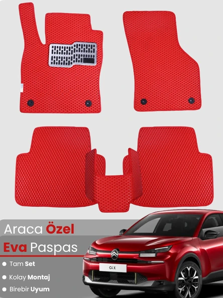 Citroen C4X  Benzinli (2023-2025) Uyumlu EVA Paspas Tam Set–Araca Özel,Su Geçirmez,Hızlı Montaj ürün görseli 1