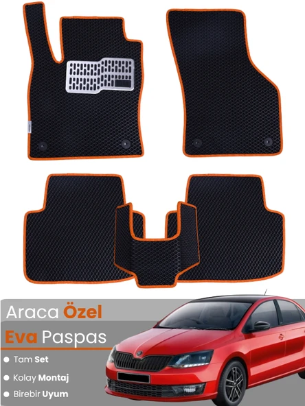 SKODA RAPİD (2020-2023) Uyumlu EVA Paspas Tam Set–Oto Paspas,Araca Özel,Kolay Montaj ürün görseli 1