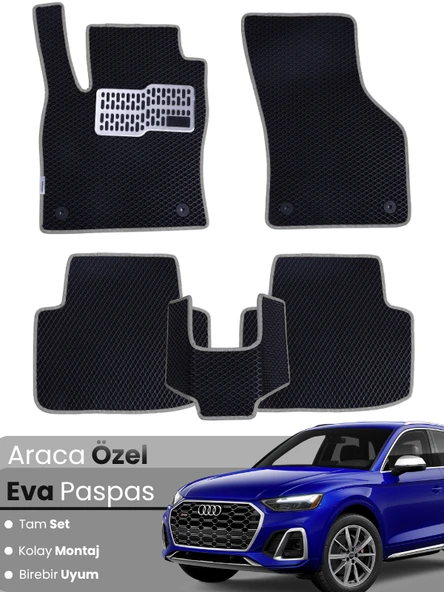 AUDİ Q5 (2017-2025) Uyumlu EVA Paspas Tam Set–Araca Özel,Su Geçirmez,Hızlı ve Kolay Montaj ürün görseli 1