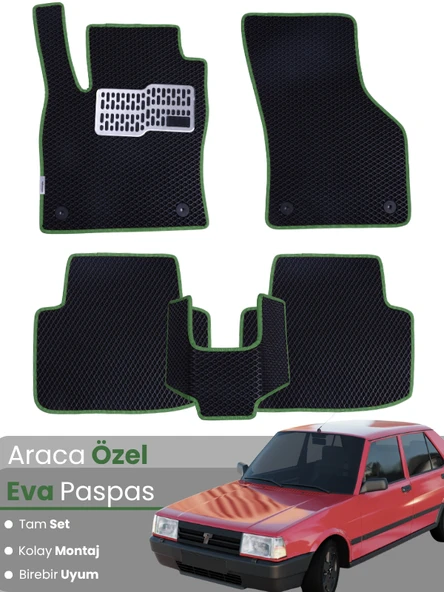 TOFAŞ ŞAHİN (1981-2002) Uyumlu EVA Paspas Tam Set–Oto Paspas,Araca Özel,Kolay Montaj ürün görseli 1