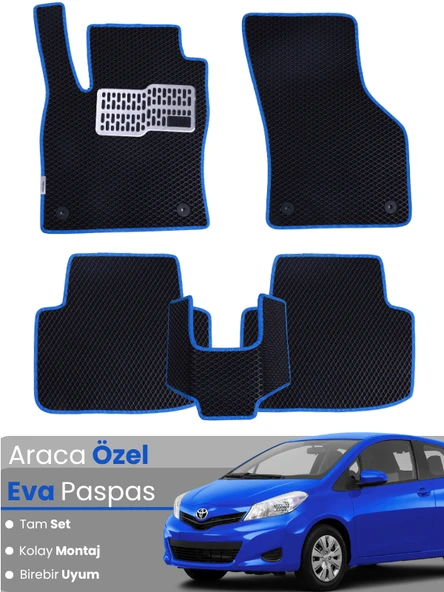 TOYOTA AURİS (2013-2015) Uyumlu EVA Paspas Tam Set–Oto Paspas,Araca Özel,Kolay Montaj ürün görseli 1