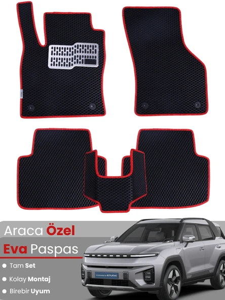 SSANGYONG TORRES ELEKTRİKLİ (2022-2025) Uyumlu EVA Paspas Tam Set–Oto Paspas,Araca Özel,Kolay Montaj ürün görseli 1