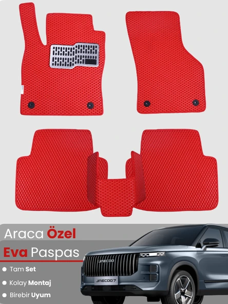 Jaecoo 7 - J7 (2024-2025) Uyumlu EVA Paspas Tam Set – Araca Özel Tasarım, Su Geçirmez,Kolay Montaj ürün görseli 1