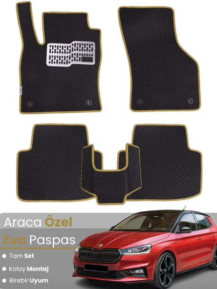 SKODA FABİA 4 (2021-2025) Uyumlu EVA Paspas Tam Set–Oto Paspas,Araca Özel,Kolay Montaj ürün görseli 1