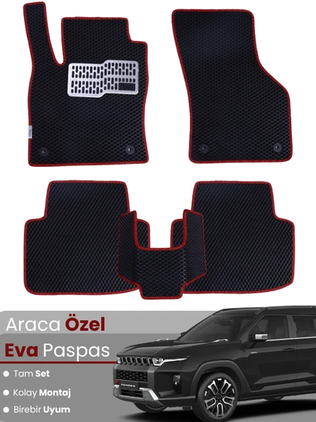 SSANGYONG TORRES BENZİNLİ (2022-2025) Uyumlu EVA Paspas Tam Set–Oto Paspas,Araca Özel,Kolay Montaj ürün görseli 1