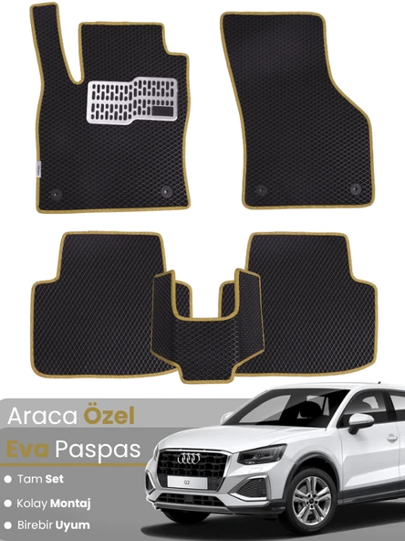 AUDİ Q2 (2020-2024) Uyumlu EVA Paspas Tam Set–Araca Özel,Su Geçirmez,Hızlı ve Kolay Montaj ürün görseli 1