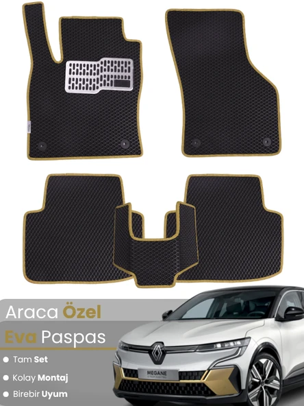 Renault Megane E-Tech (2022-2025) Uyumlu EVA Paspas Tam Set – Birebir Uyum,Su Geçirmez,Hızlı Montaj ürün görseli 1