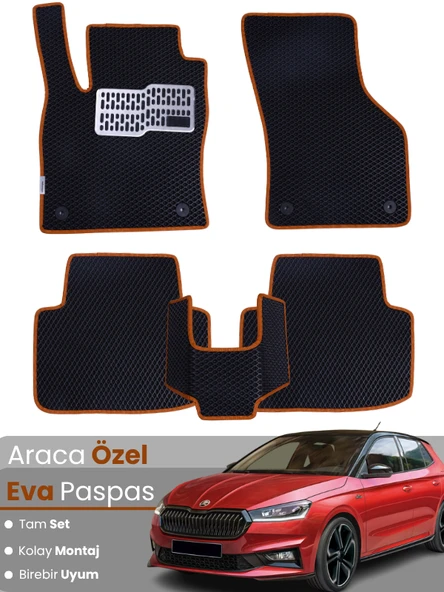 SKODA FABİA 4 (2021-2025) Uyumlu EVA Paspas Tam Set–Oto Paspas,Araca Özel,Kolay Montaj ürün görseli 1