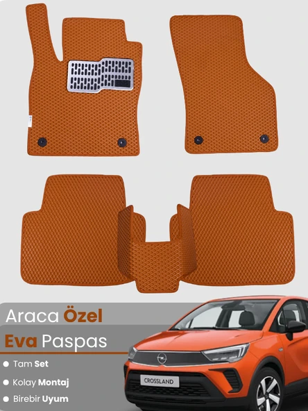 Opel Crossland (2020-2025) Uyumlu EVA Paspas Tam Set – Birebir Uyum,Su Geçirmez,Hızlı Montaj ürün görseli 1