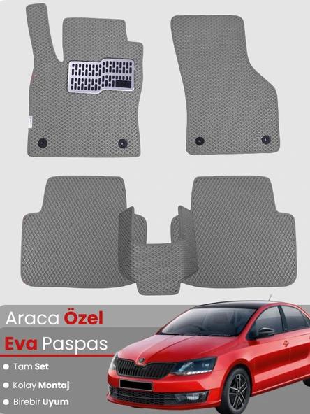 SKODA RAPİD (2020-2023) Uyumlu EVA Paspas Tam Set–Oto Paspas,Araca Özel,Kolay Montaj ürün görseli 1