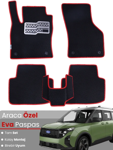 Ford Courier (2024-2025) Uyumlu EVA Paspas Tam Set – Birebir Uyum,Su Geçirmez,Kolay ve Hızlı Montaj ürün görseli 1