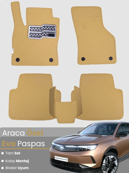 Opel Grandland (2025) Uyumlu EVA Paspas Tam Set – Birebir Uyum,Su Geçirmez,Hızlı ve Kolay  Montaj ürün görseli 1