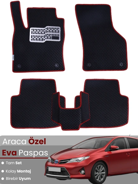TOYOTA AURİS (2006-2012) Uyumlu EVA Paspas Tam Set–Oto Paspas,Araca Özel,Kolay Montaj ürün görseli 1