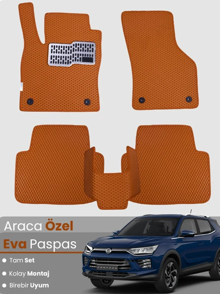 SSANGYONG KORANDO (2019-2024) Uyumlu EVA Paspas Tam Set–Oto Paspas,Araca Özel,Kolay Montaj ürün görseli 1