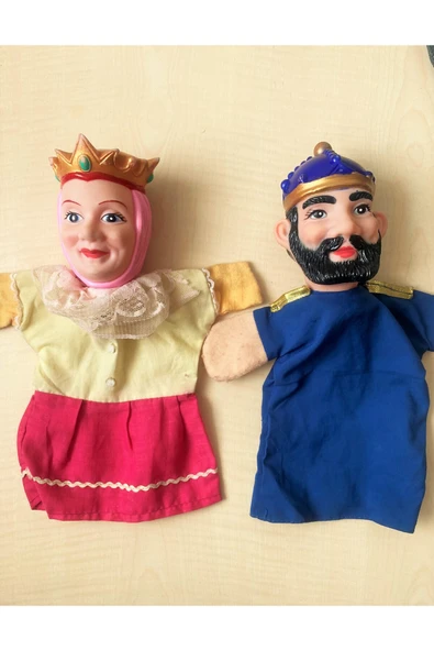 SANAT TACİRİ 28CM AVRUPA 2 ADET KUKLA PLASTİK KUKLA KIRAL KIRALİÇE KUKLA ürün görseli 1