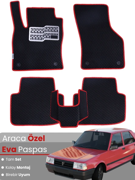 TOFAŞ ŞAHİN (1981-2002) Uyumlu EVA Paspas Tam Set–Oto Paspas,Araca Özel,Kolay Montaj ürün görseli 1