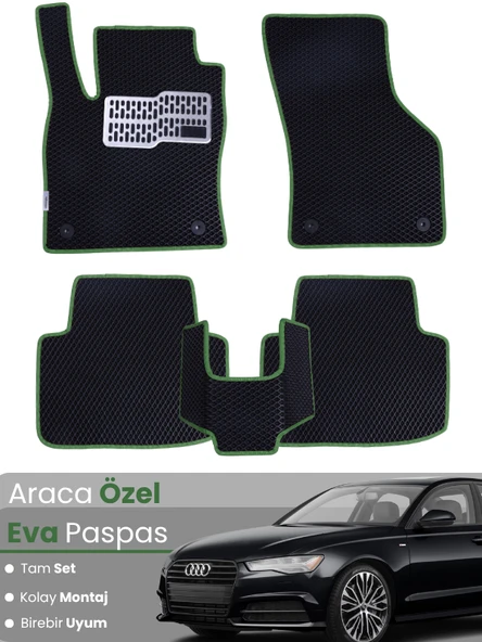 AUDİ A6 (2012-2018) Uyumlu EVA Paspas Tam Set–Araca Özel,Su Geçirmez,Hızlı ve Kolay Montaj ürün görseli 1