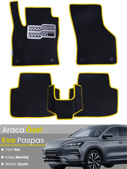 Byd Seal U Dm-i Uyumlu EVA Paspas Tam Set – Araca Özel Tasarım, Su Geçirmez, Hızlı ve Kolay Montaj ürün görseli 1