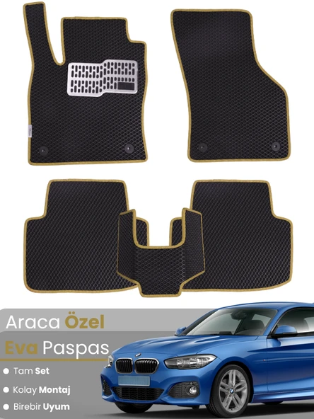 BMW 1 SERİSİ F20 (2017) Uyumlu EVA Paspas Tam Set–Araca Özel,Su Geçirmez,Kolay Montaj ürün görseli 1