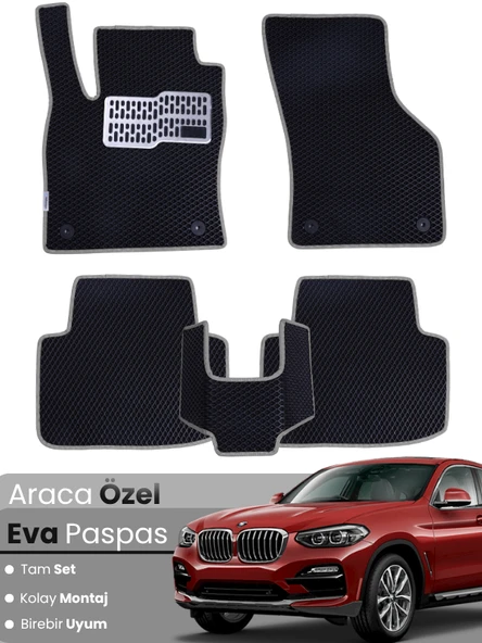 BMW X4 F26 (2014-2019) Uyumlu EVA Paspas Tam Set–Araca Özel,Su Geçirmez,Hızlı ve Kolay Montaj ürün görseli 1
