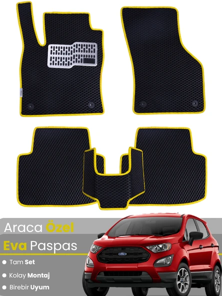 FORD ECOSPORT (2013-2024) Uyumlu EVA Paspas Tam Set–Araca Özel,Su Geçirmez,Kolay Montaj ürün görseli 1