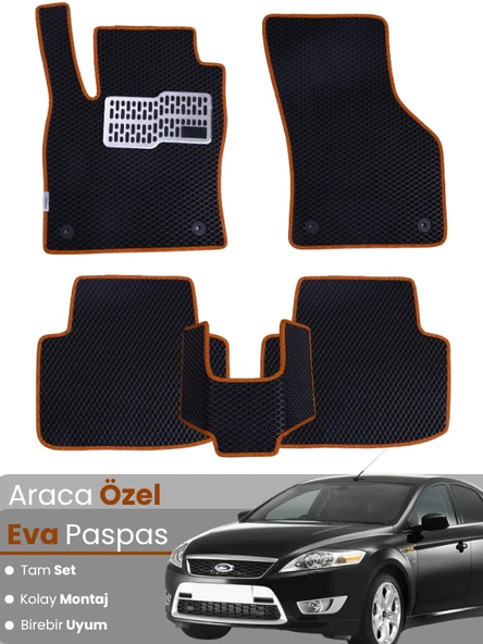 FORD MONDEO (2007-2014) Uyumlu EVA Paspas Tam Set–Araca Özel,Su Geçirmez,Kolay Montaj ürün görseli 1