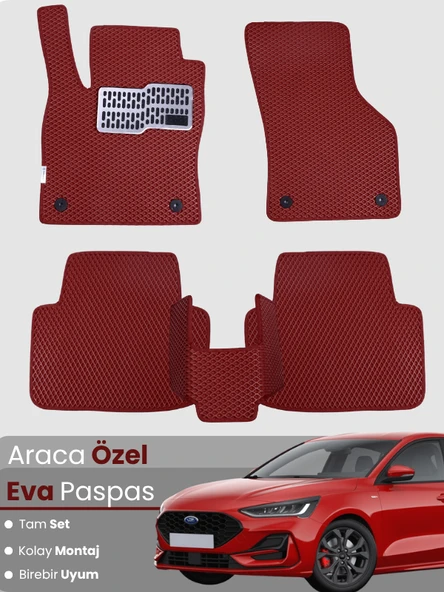 FORD FOCUS 4 HATCHBACK-(2019-2023) Uyumlu EVA Paspas Tam Set–Araca Özel,Su Geçirmez ürün görseli 1