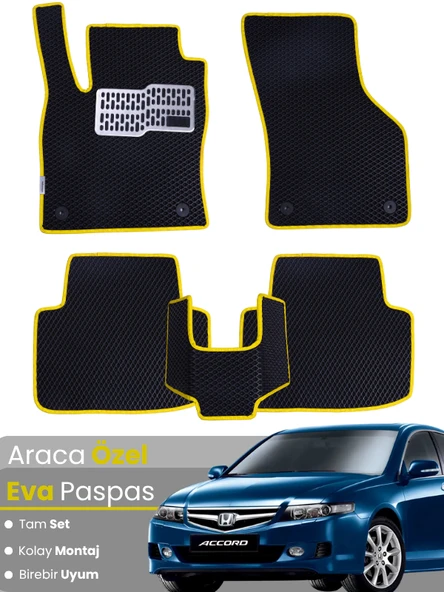 HONDA ACCORD (2002-2007) Uyumlu EVA Paspas Tam Set–Araca Özel,Su Geçirmez,Kolay Montaj ürün görseli 1