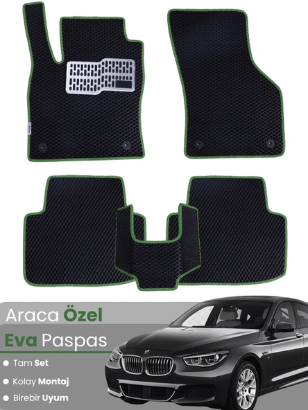 BMW 5 SERİSİ F10 SEDAN (2010-2017) Uyumlu EVA Paspas Tam Set–Araca Özel,Su Geçirmez ürün görseli 1
