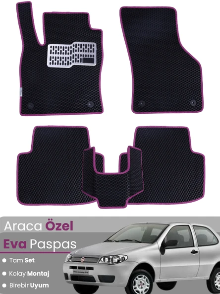 FİAT LİNEA (2007-2018) Uyumlu EVA Paspas Tam Set–Araca Özel,Su Geçirmez,Hızlı ve Kolay Montaj ürün görseli 1