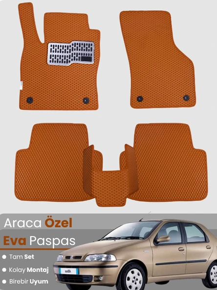 FİAT ALBEA (2002-2005) Uyumlu EVA Paspas Tam Set–Araca Özel,Su Geçirmez,Kolay Montaj ürün görseli 1