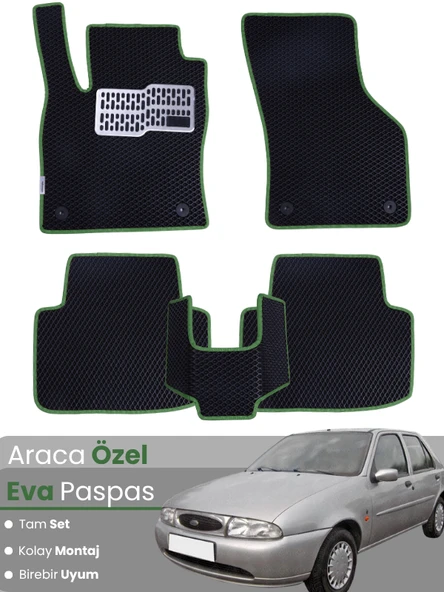 FORD FİESTA (1995-2002) Uyumlu EVA Paspas Tam Set–Araca Özel,Su Geçirmez,Kolay Montaj ürün görseli 1