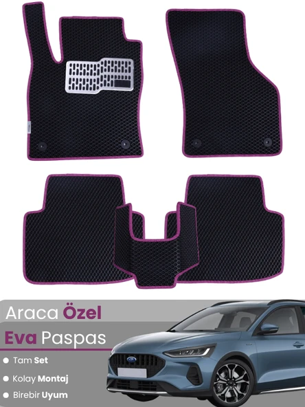 FORD FOCUS 5 HATCHBACK (2024-2025) Uyumlu EVA Paspas Tam Set–Araca Özel,Su Geçirmez ürün görseli 1