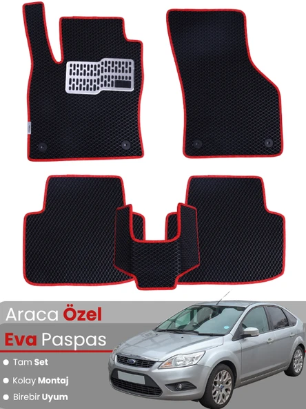 FORD-FOCUS 2 (2005-2011) Uyumlu EVA Paspas Tam Set–Araca Özel,Su Geçirmez,Kolay Montaj ürün görseli 1