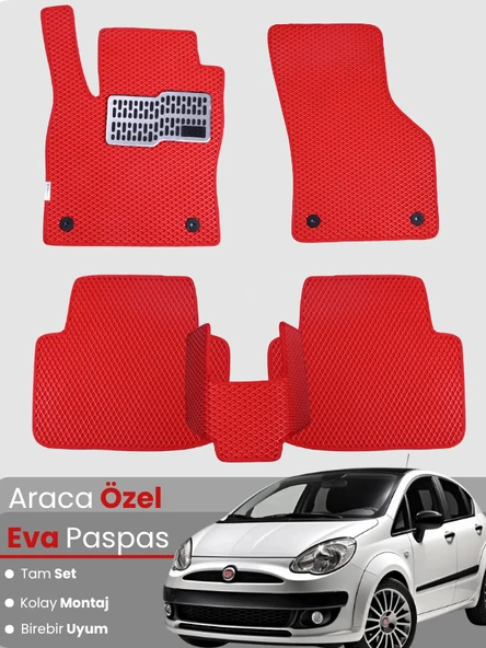 FİAT PUNTO EVO (2009-2012) Uyumlu EVA Paspas Tam Set–Araca Özel,Su Geçirmez,Hızlı ve Kolay Montaj ürün görseli 1
