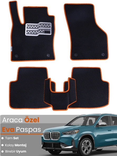 BMW X1 G45 (2022-2025) Uyumlu EVA Paspas Tam Set–Araca Özel,Su Geçirmez,Hızlı ve Kolay Montaj ürün görseli 1