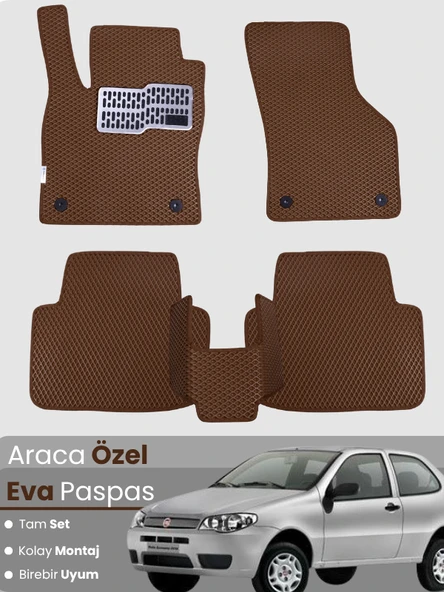 FİAT LİNEA (2007-2018) Uyumlu EVA Paspas Tam Set–Araca Özel,Su Geçirmez,Hızlı ve Kolay Montaj ürün görseli 1