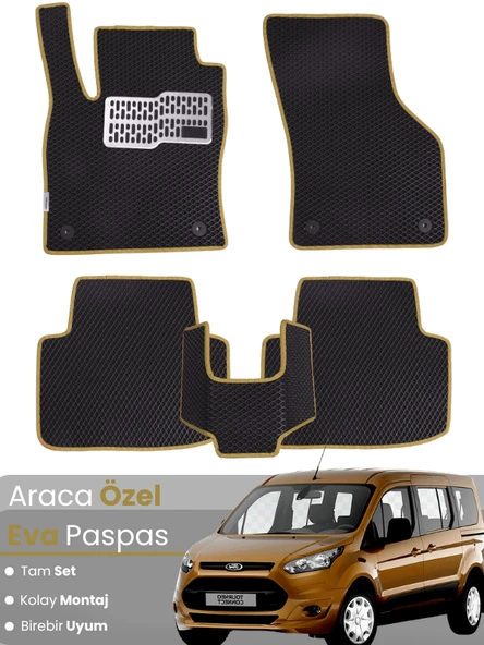 FORD CONNECT (2013-2023) Uyumlu EVA Paspas Tam Set–Araca Özel,Su Geçirmez,Kolay Montaj ürün görseli 1