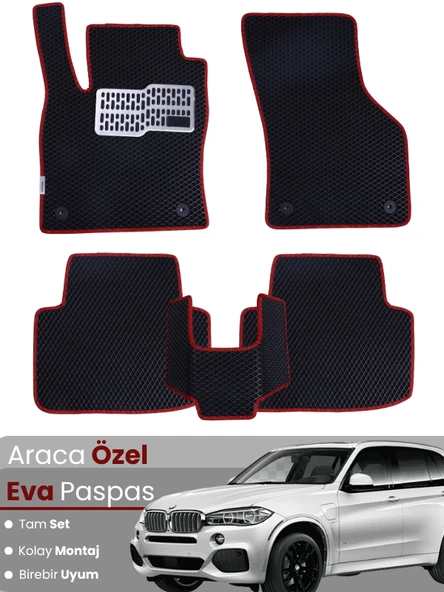 BMW X5 F15 (2013-2019) Uyumlu EVA Paspas Tam Set–Araca Özel,Su Geçirmez,Hızlı ve Kolay Montaj ürün görseli 1