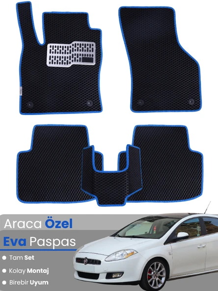 FİAT BRAVO (2007-2014) Uyumlu EVA Paspas Tam Set–Araca Özel,Su Geçirmez,Kolay Montaj ürün görseli 1
