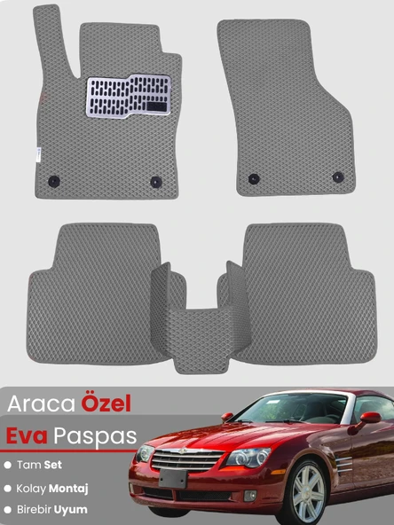 CHRYSLER CROSSFİRE COUPE (2004-2008) Uyumlu EVA Paspas Tam Set–Araca Özel,Su Geçirmez ürün görseli 1