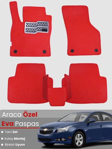 CHEVROLET CRUZE (2008-2014) Uyumlu EVA Paspas Tam Set–Araca Özel,Su Geçirmez,Kolay Montaj ürün görseli 1