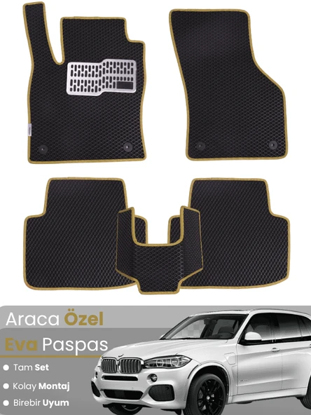BMW X5 F15 (2013-2019) Uyumlu EVA Paspas Tam Set–Araca Özel,Su Geçirmez,Hızlı ve Kolay Montaj ürün görseli 1