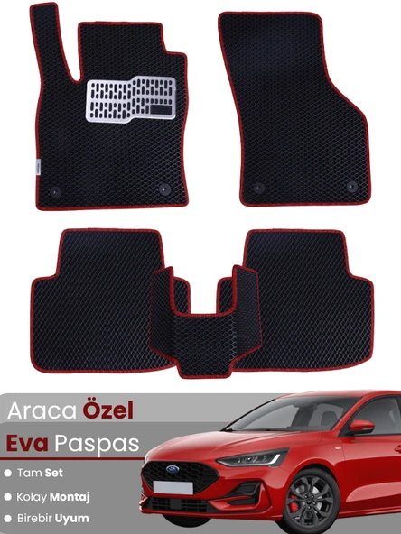 FORD FOCUS 4 HATCHBACK-(2019-2023) Uyumlu EVA Paspas Tam Set–Araca Özel,Su Geçirmez ürün görseli 1