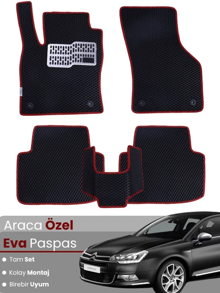CİTROEN C5 (2008-2017) Uyumlu EVA Paspas Tam Set–Araca Özel,Su Geçirmez,Hızlı ve Kolay Montaj ürün görseli 1